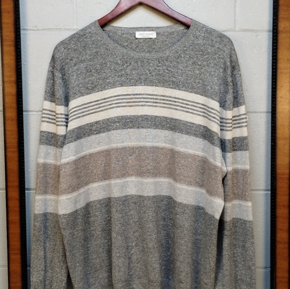 Gran Sasso linen blend long sleeve sweater size 54 Made In Italy - Picture 16 of 16
